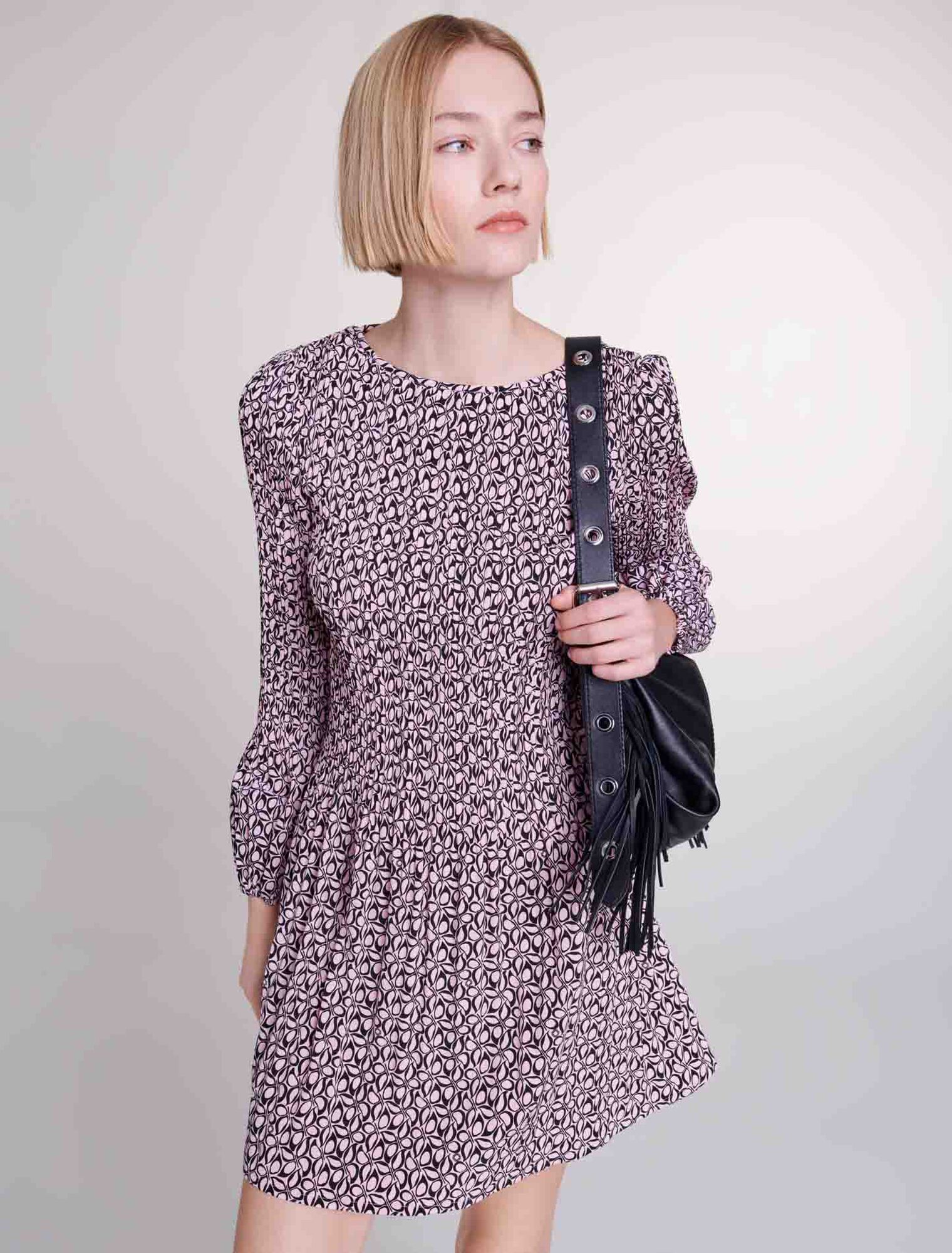 Kurzes Kleid mit Print