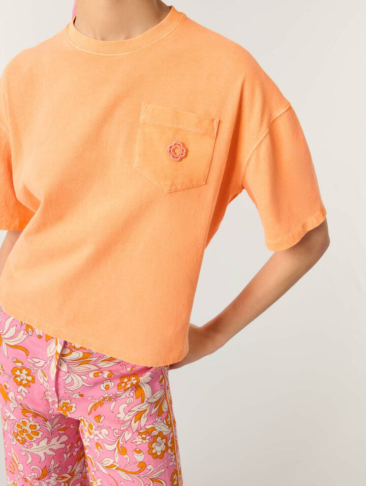 T-Shirt mit Zierlogo