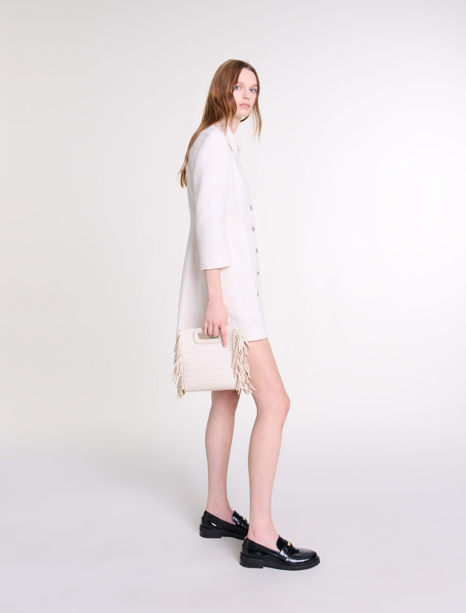 Kurzes Tweedkleid