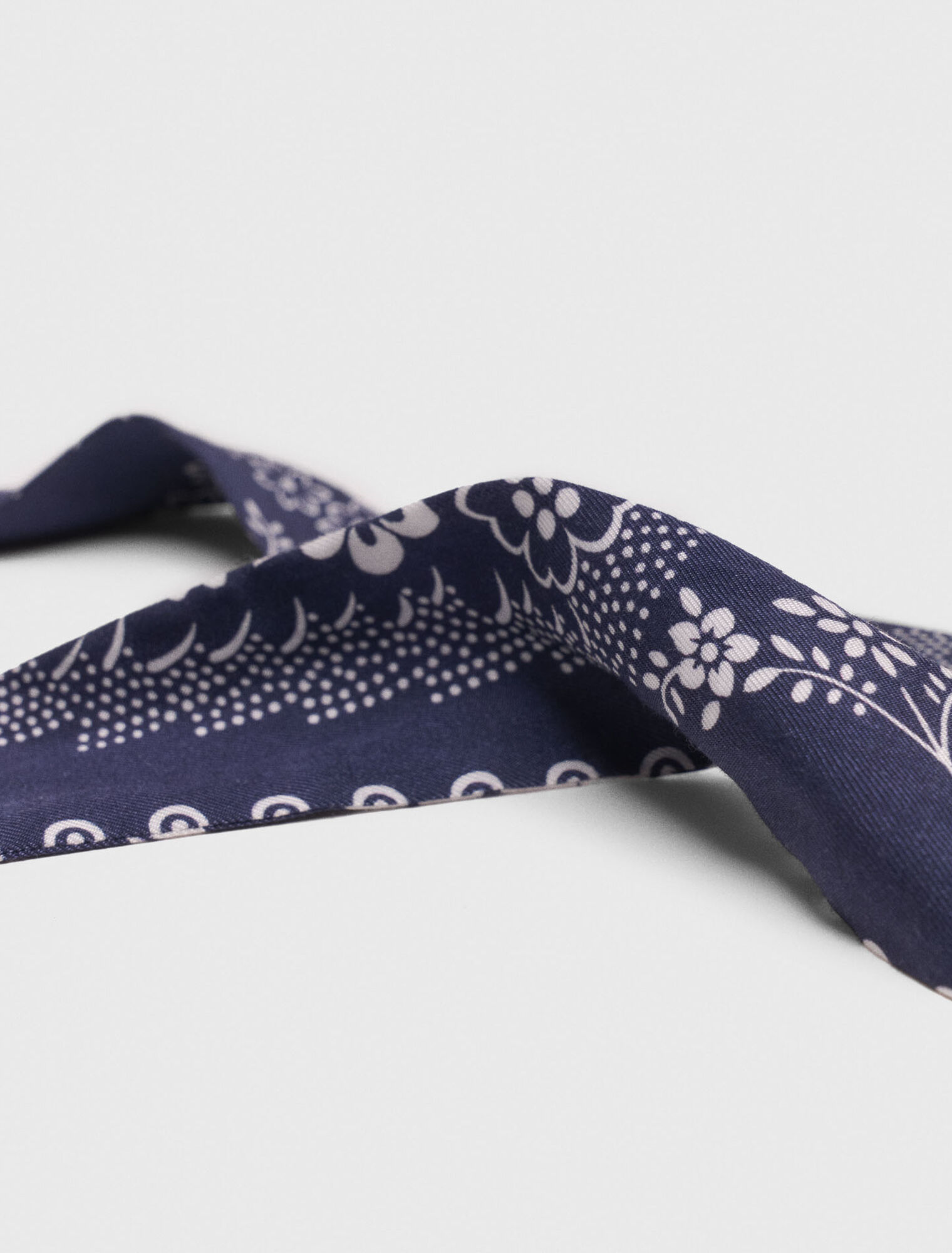Bedrucktes Haargummi mit Twill