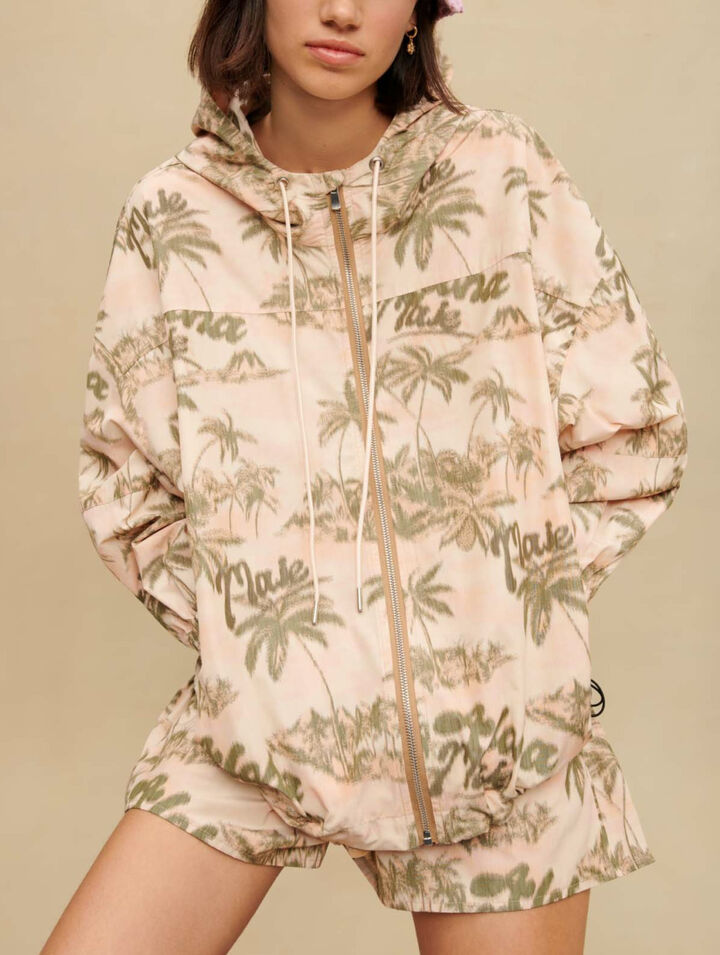 Jacke mit Palmenmuster