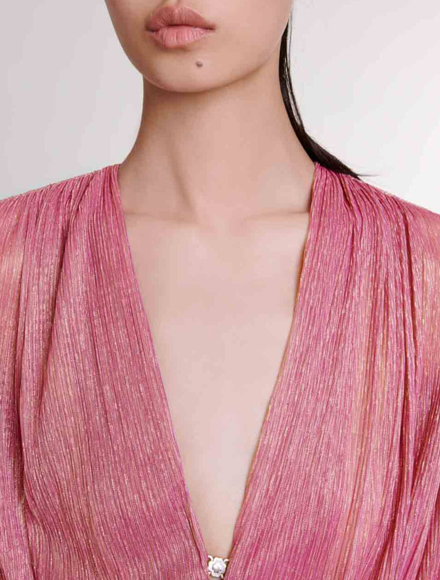 Kurzes Lamé-Kleid