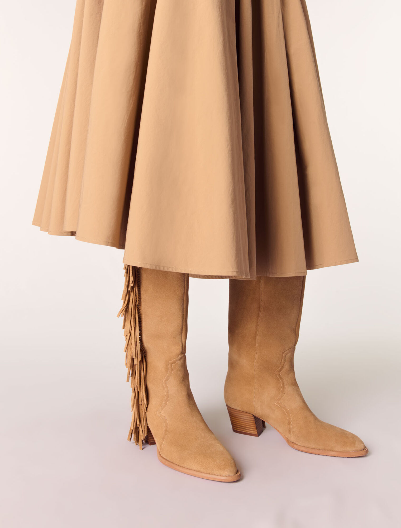 Westernstiefel aus Veloursleder