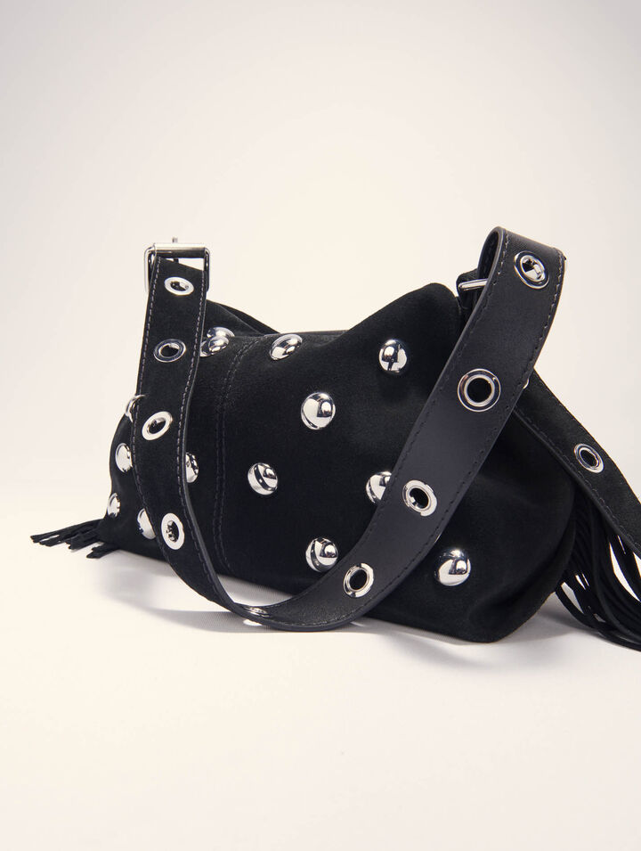 Tasche Miss M, Velours und Nieten