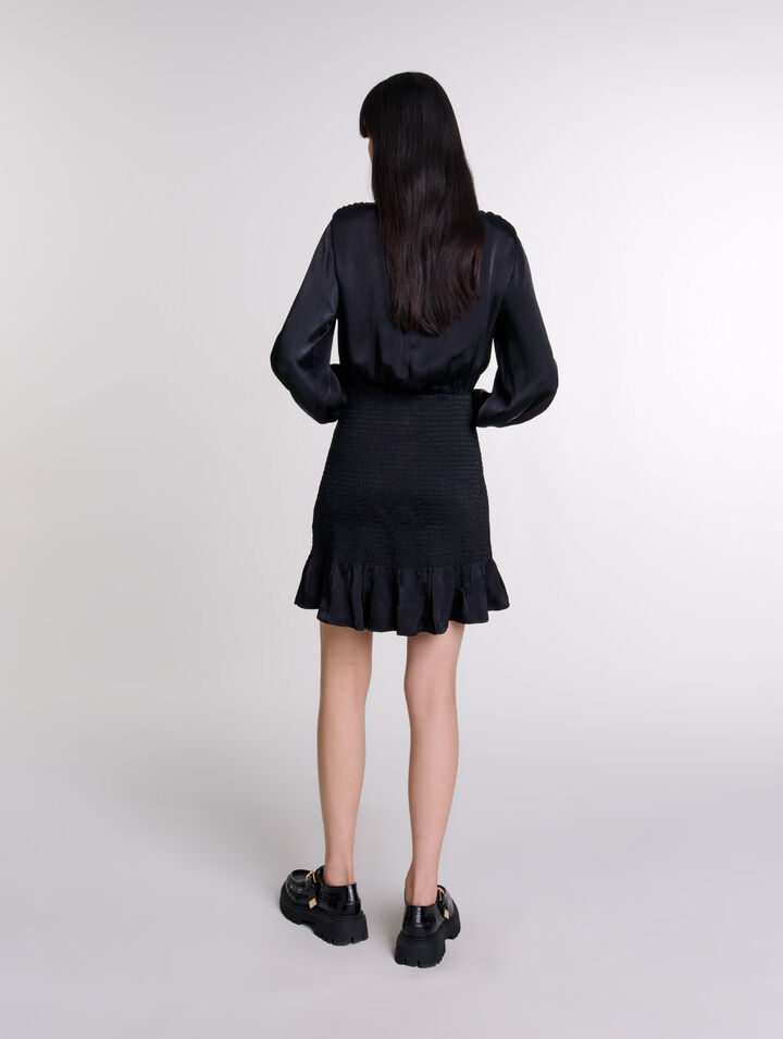 Kurzes gesmoktes Kleid