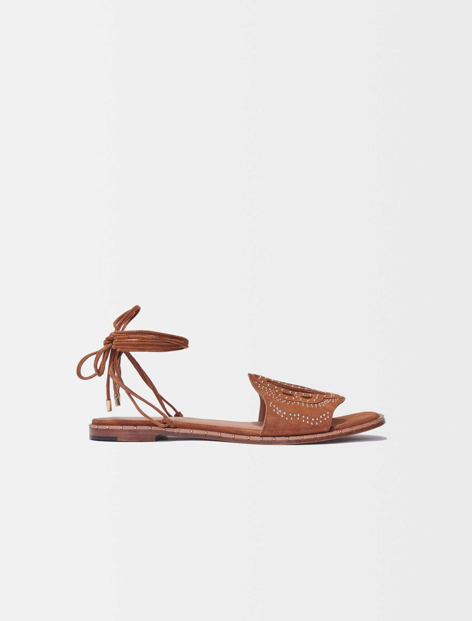 Flache Sandalen zum Binden mit Studs