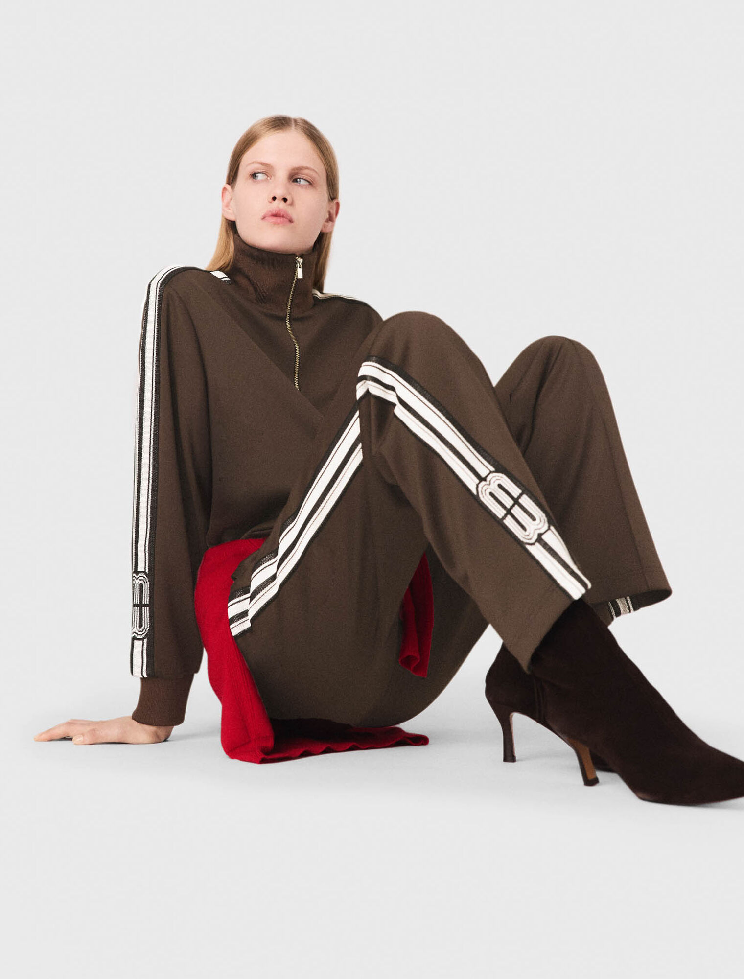Sweatshirt mit geraden Streifen