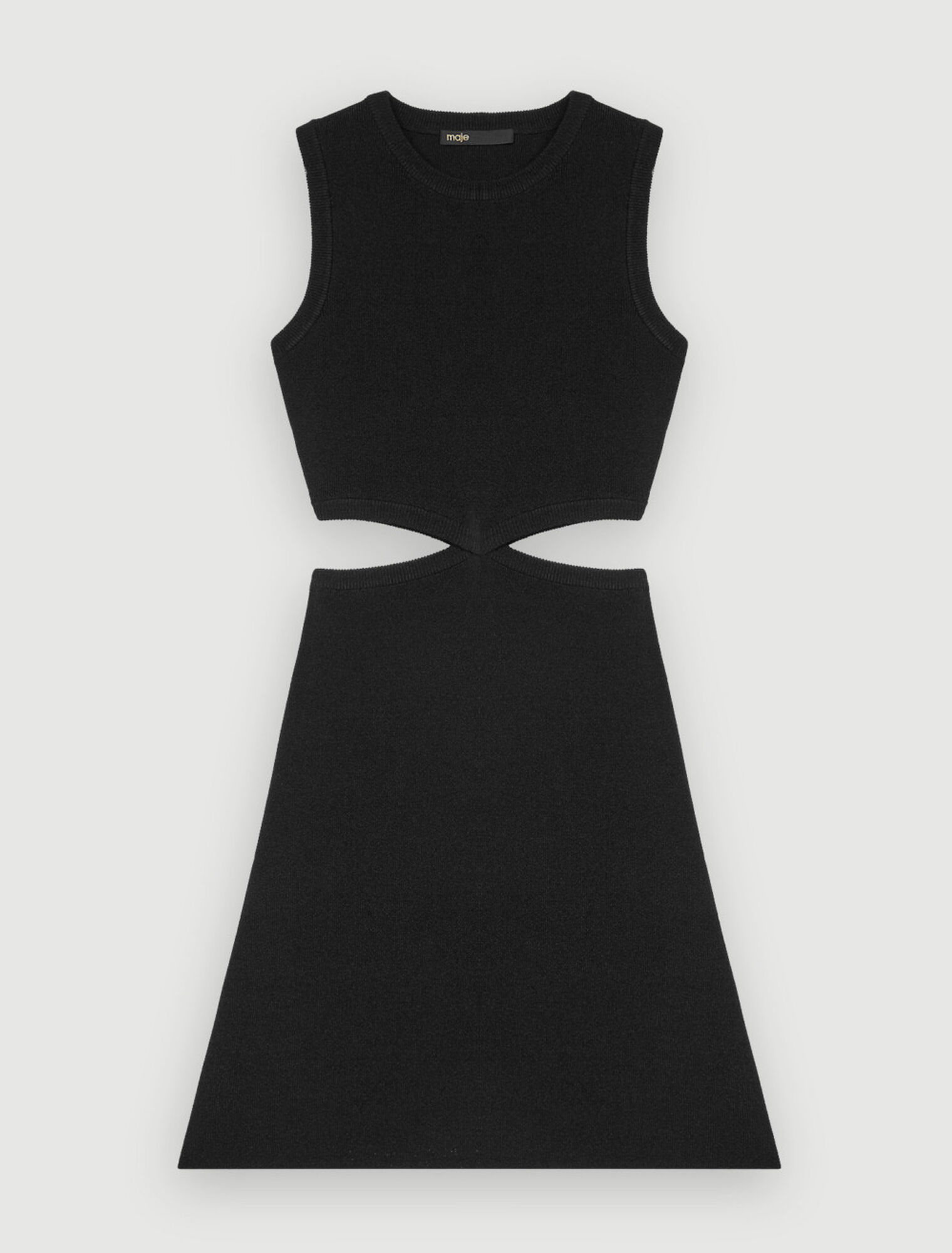 An der Taille offenes Strickkleid