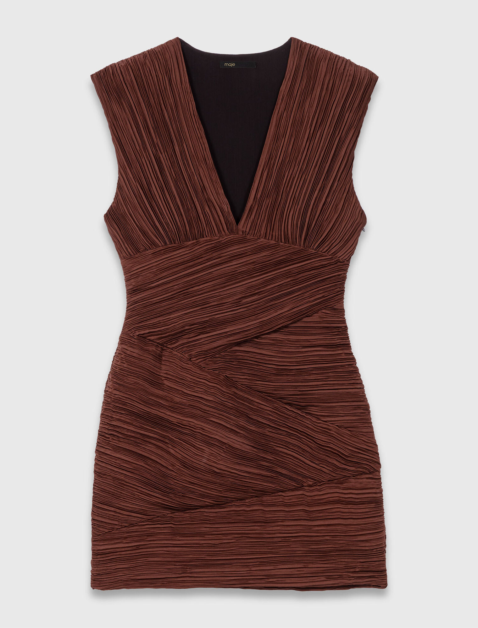 Kurzes plissiertes Kleid