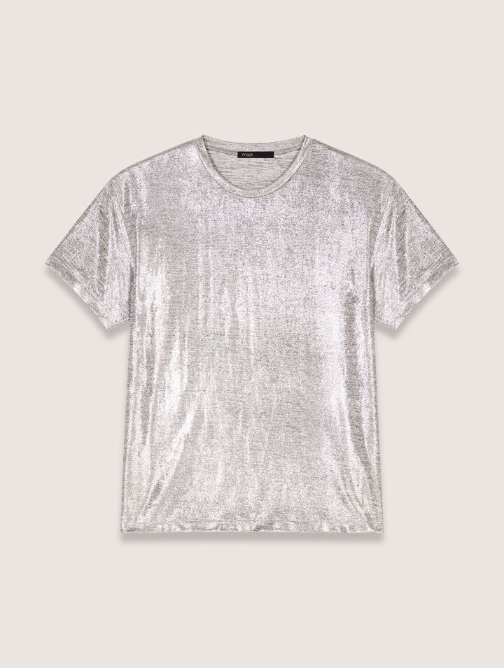 T-Shirt aus Lamé