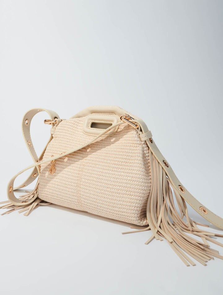 Mini M-Tasche mit Basteffekt