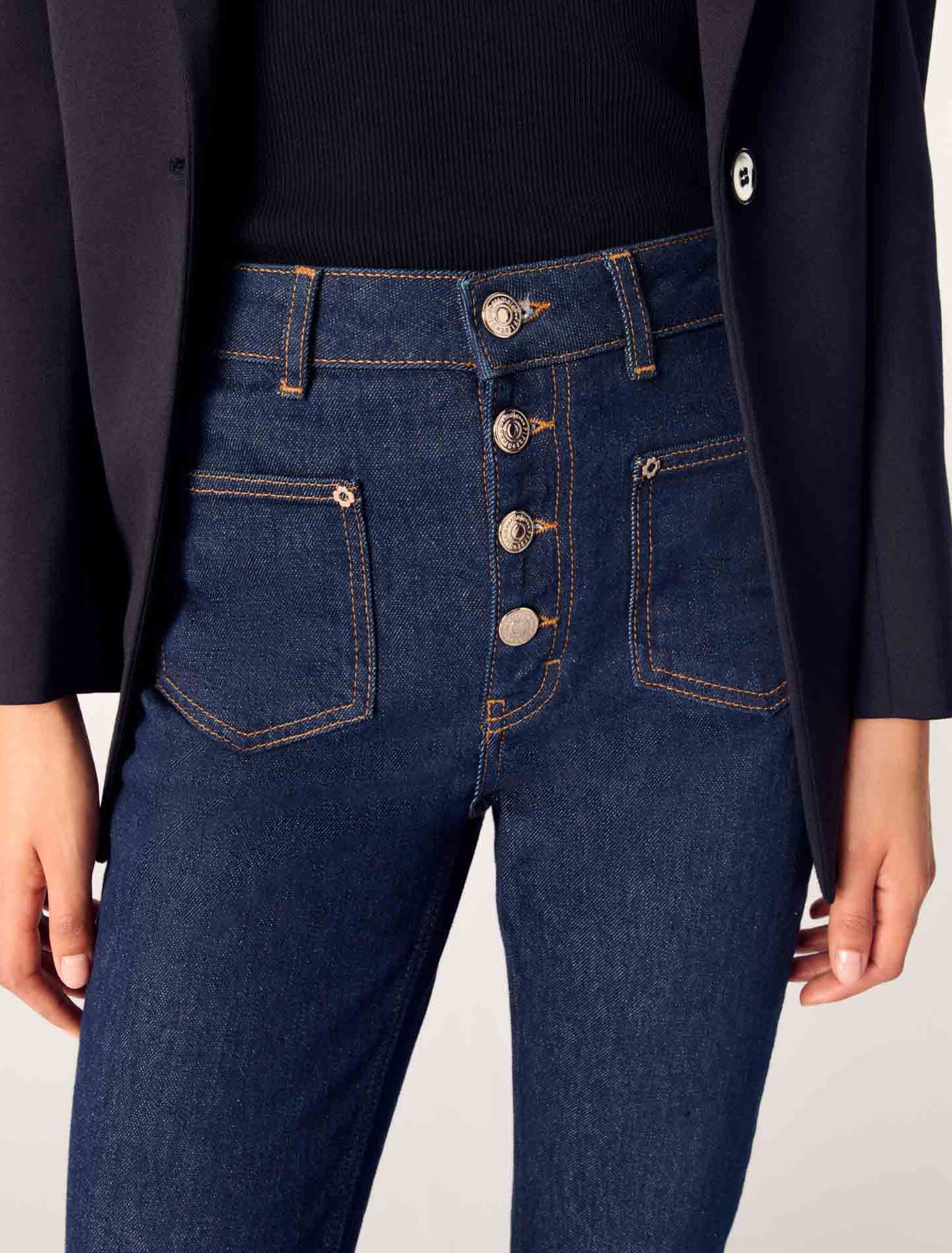 Denim-Jeans mit Taschen