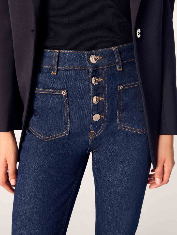 Denim-Jeans mit Taschen
