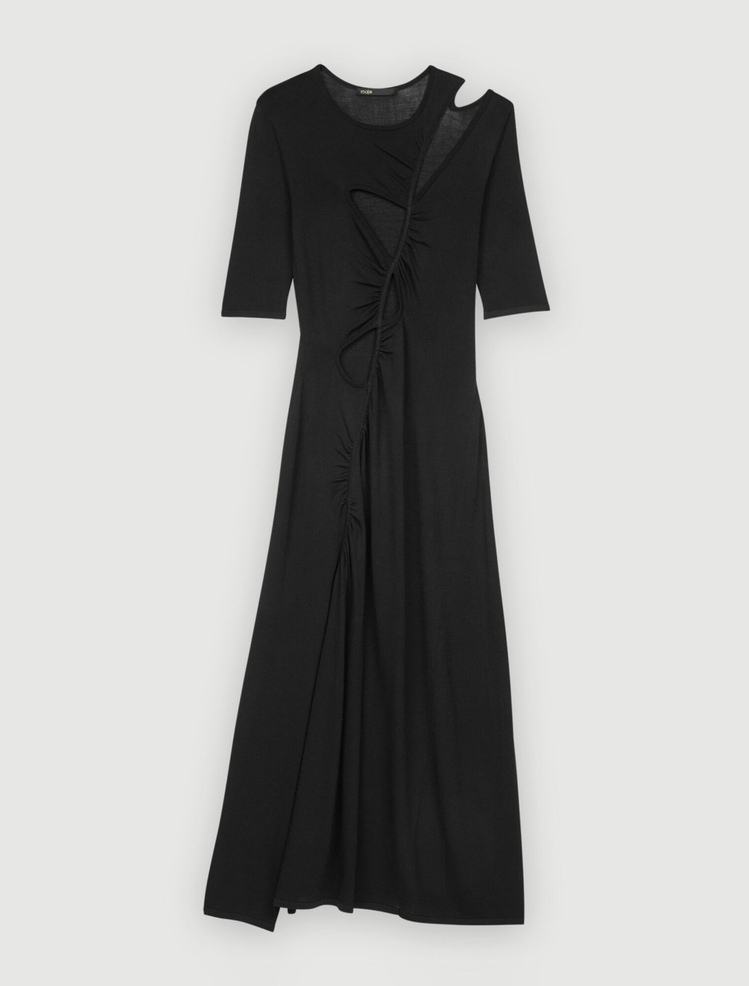 Kleid aus Stretch-Strick mit Öffnungen