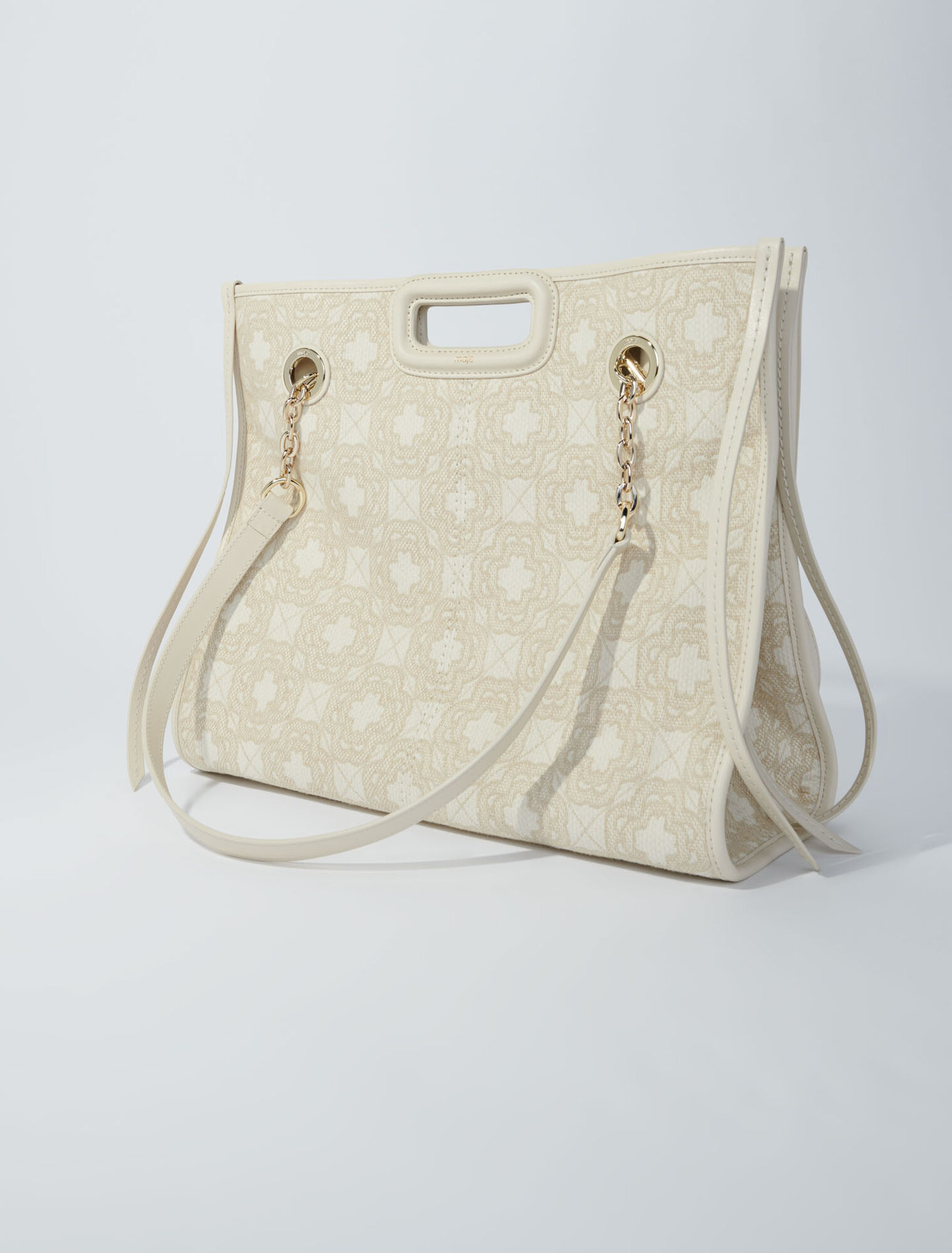 Canvas-Tragetasche mit Clover-Print