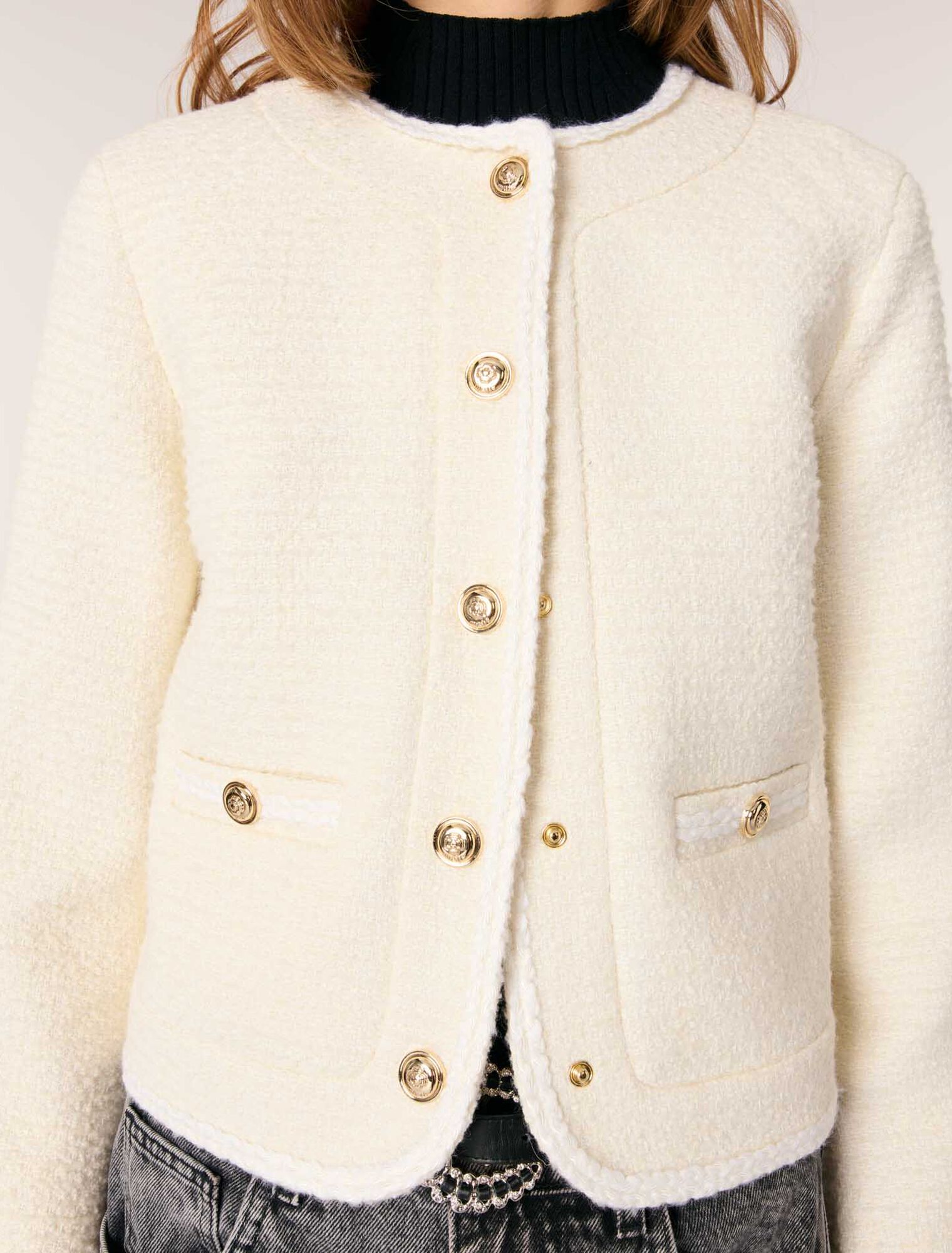 Kurze Tweedjacke