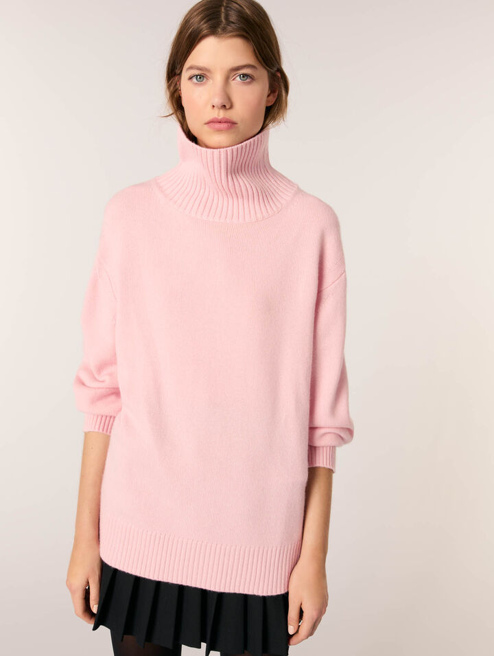 Kaschmir-Wolle-Rollkragenpullover