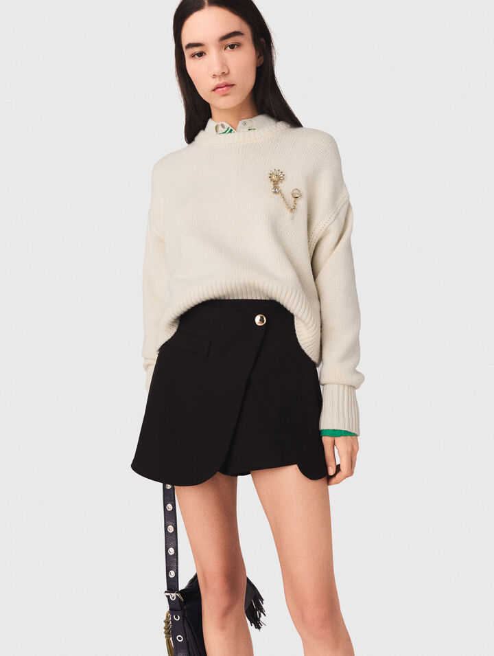 Elegante Wickel-Shorts