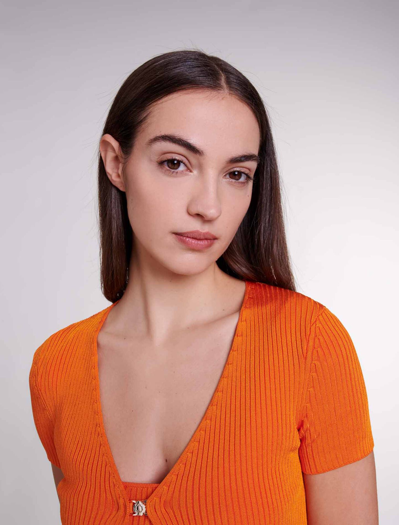 Twinset aus Rippstrick