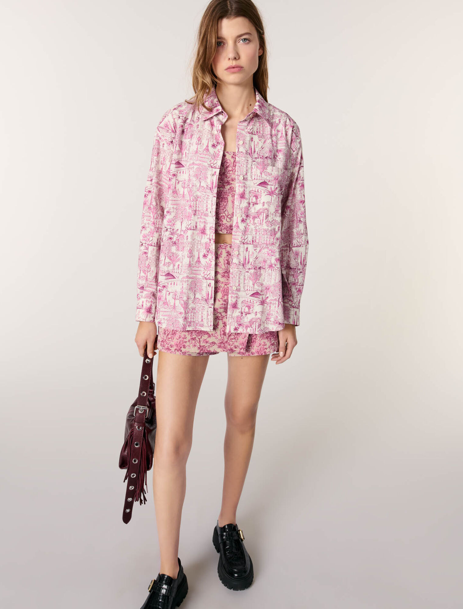 Bedrucktes Oversize-Hemd