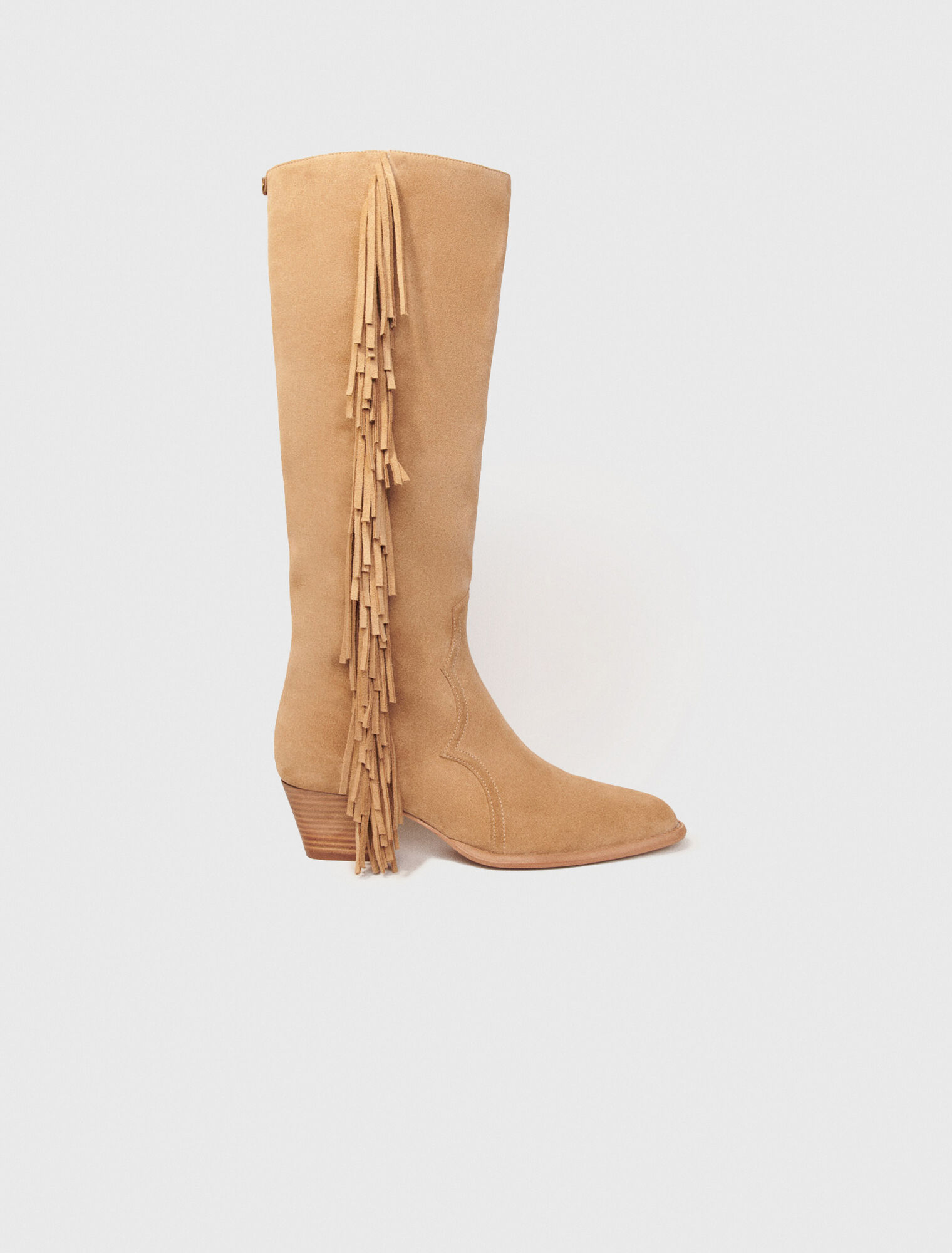 Westernstiefel aus Veloursleder