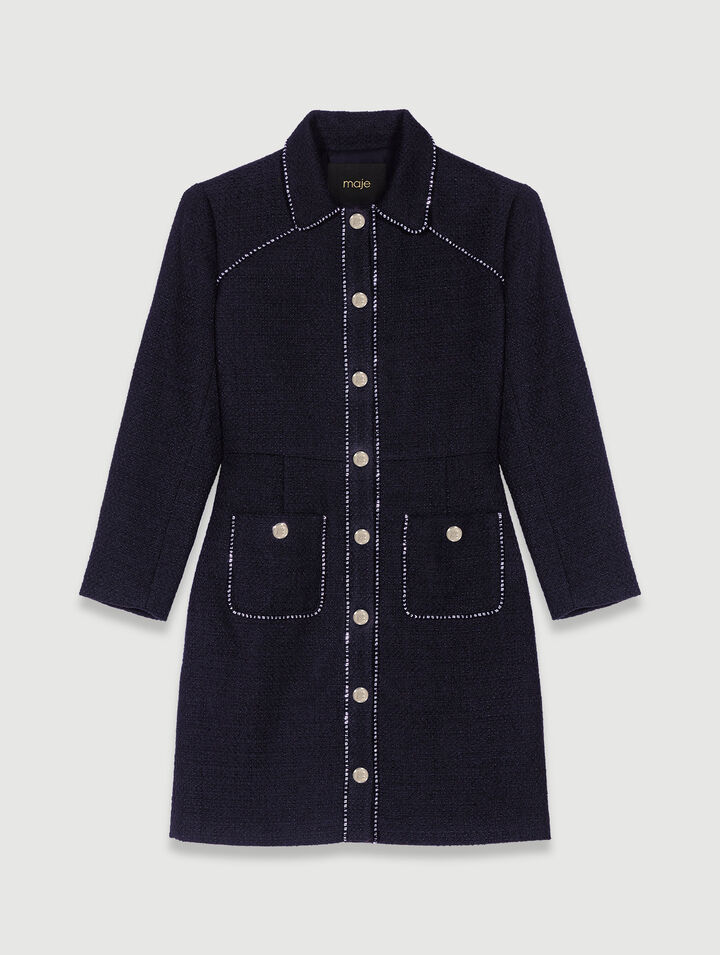 Kurzes Tweedkleid