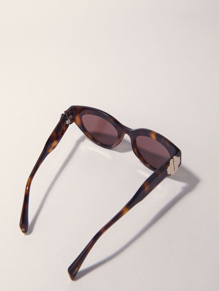 Cat-Eye-Sonnenbrille aus Acetat
