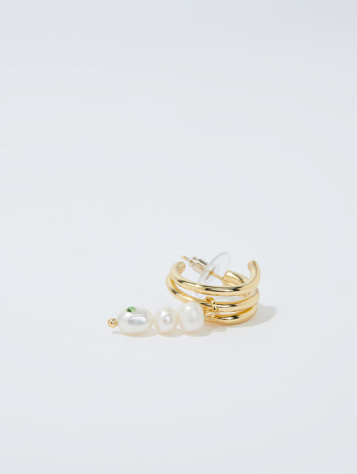 Ohrhänger mit Perlenschmuck