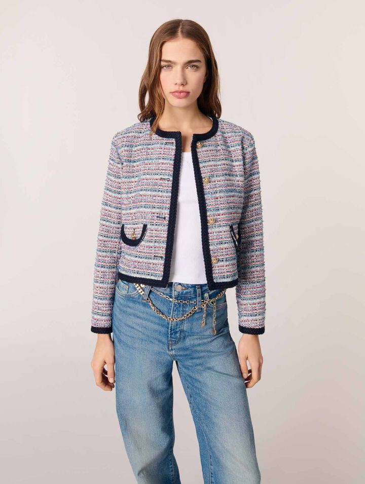 Kurze Tweedjacke