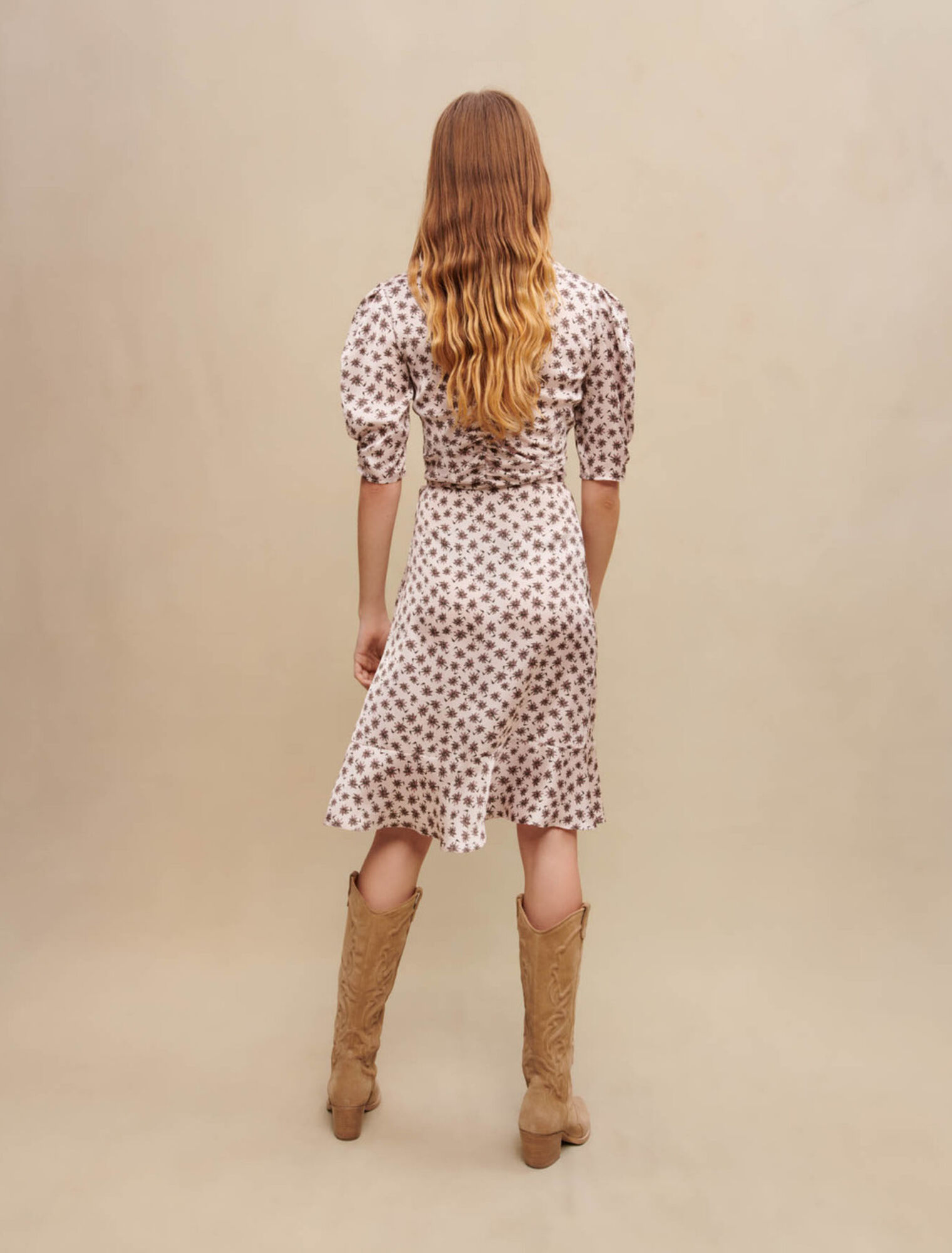 Kleid mit Palmenprint