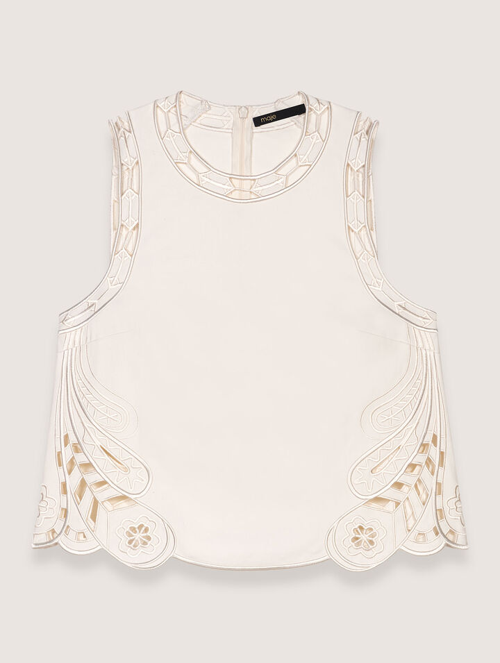Besticktes Tanktop