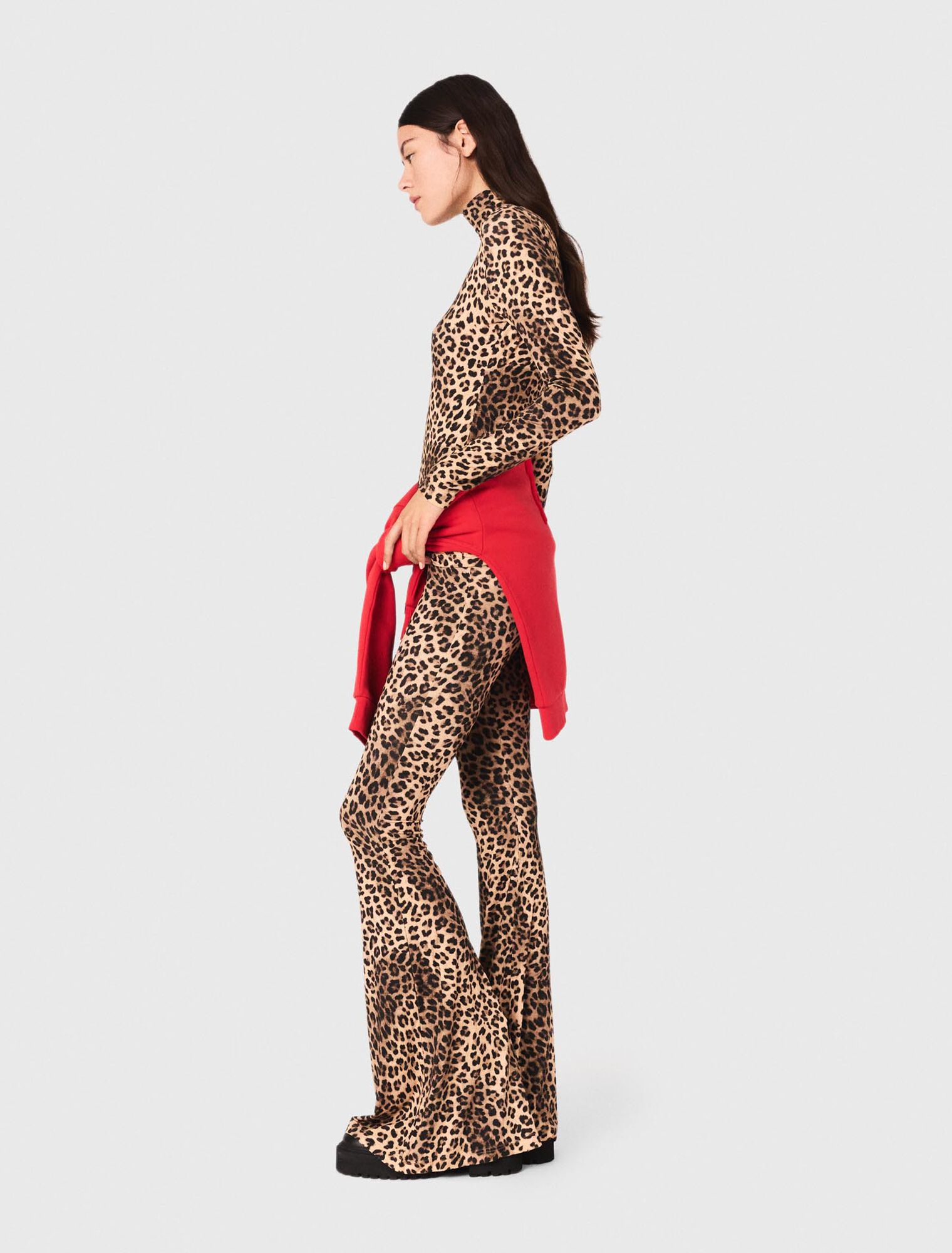 Leggings mit Leopardenmuster
