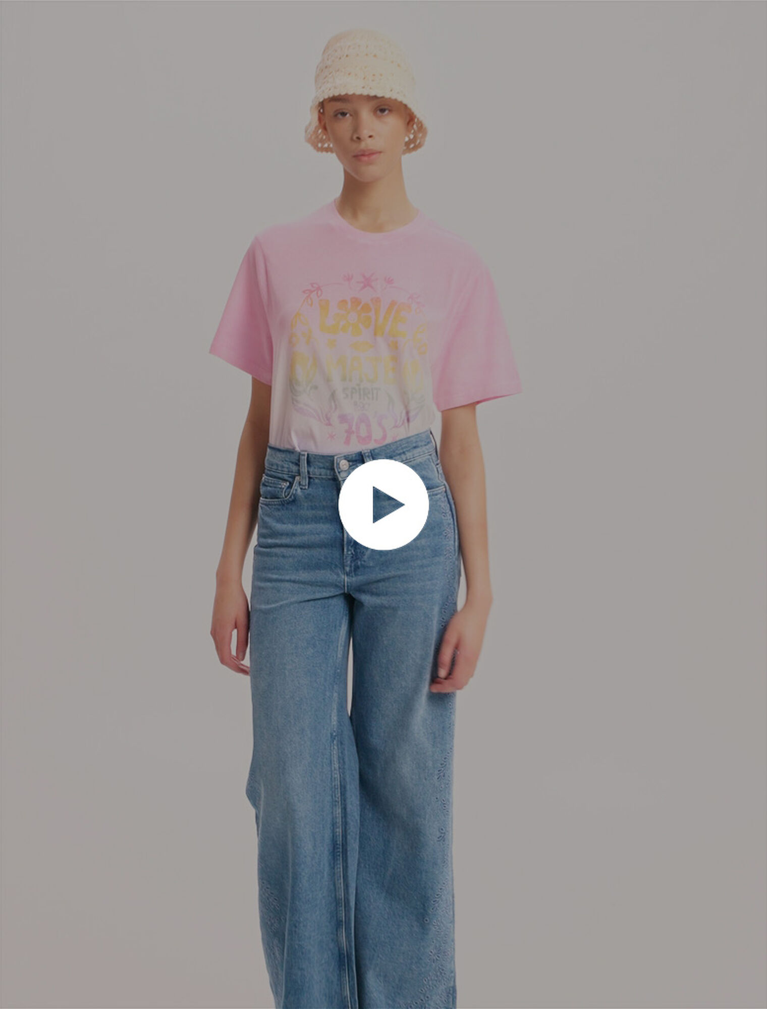 Bestickte Jeans