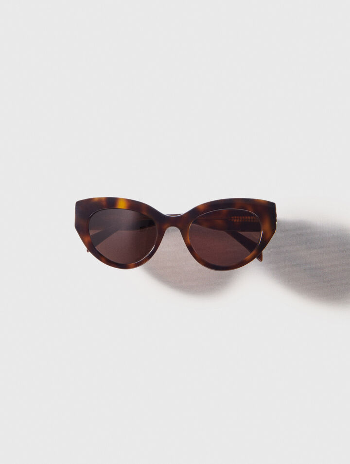 Cat-Eye-Sonnenbrille aus Acetat