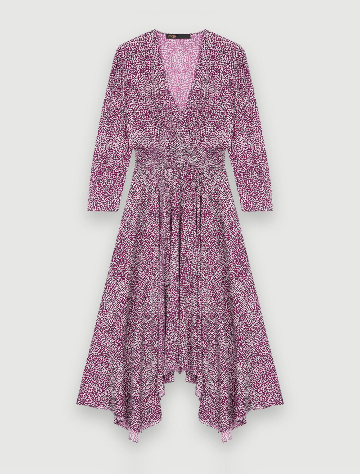 Asymmetrisches Kleid mit Leopardendruck