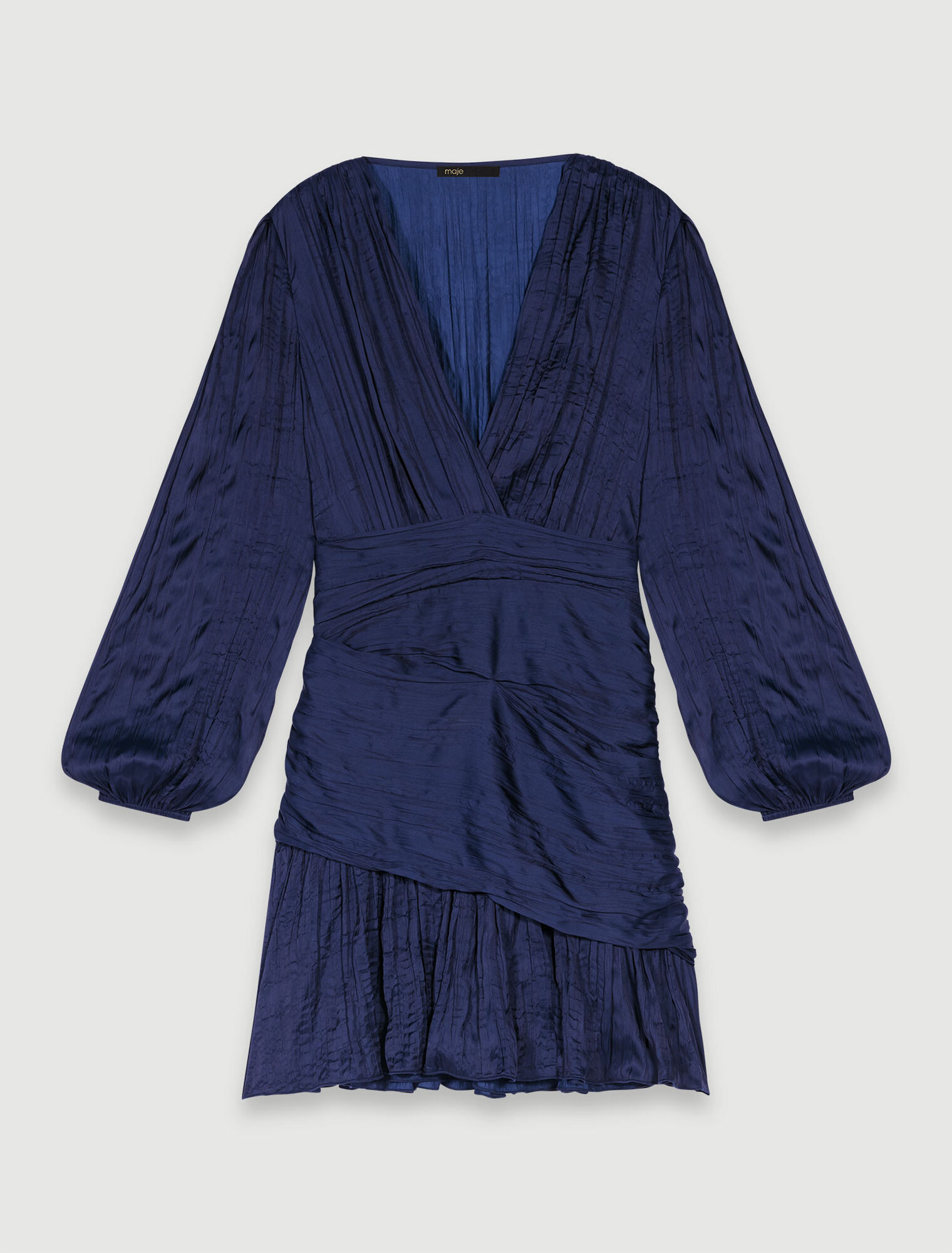 kurzes drapiertes Kleid