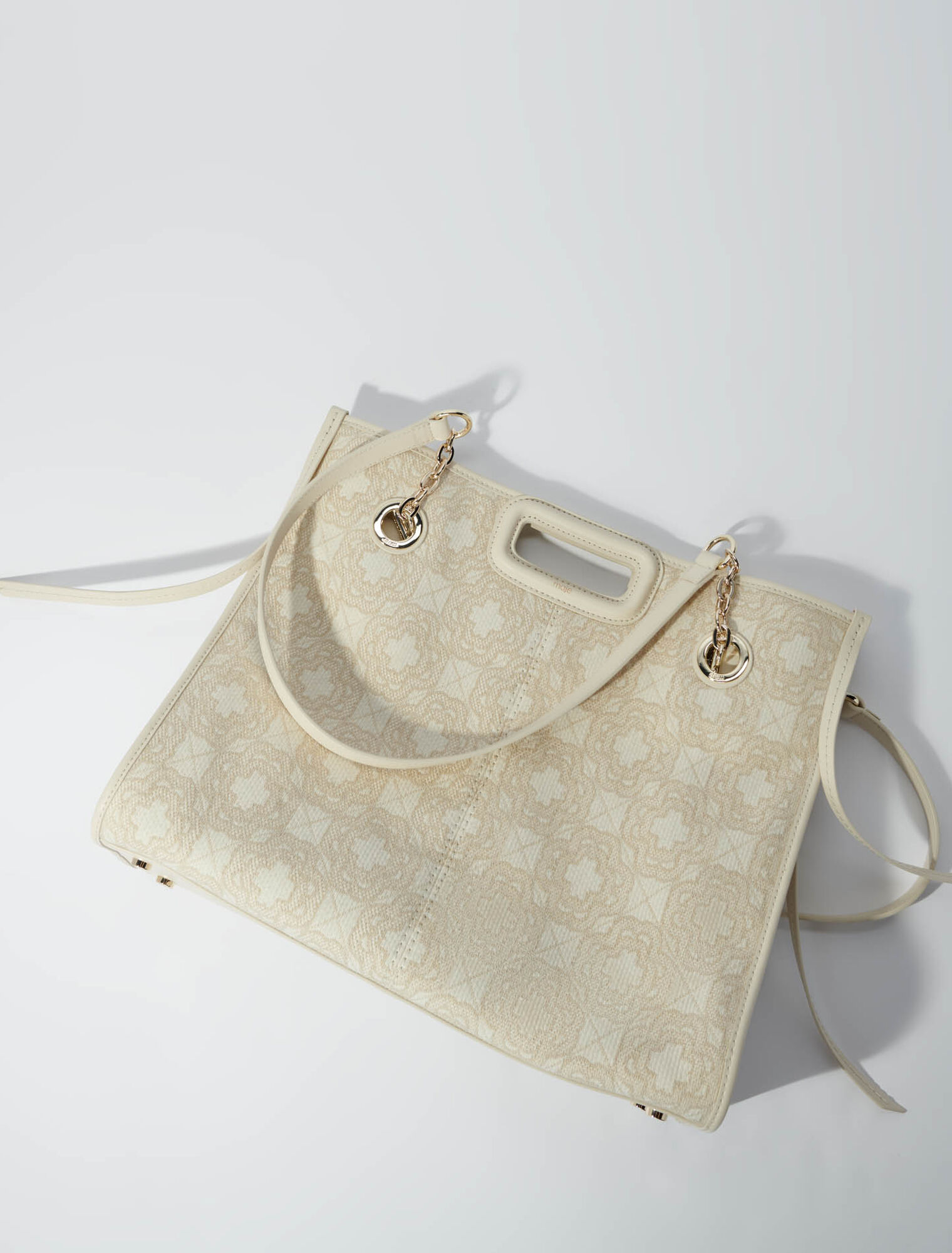Canvas-Tragetasche mit Clover-Print