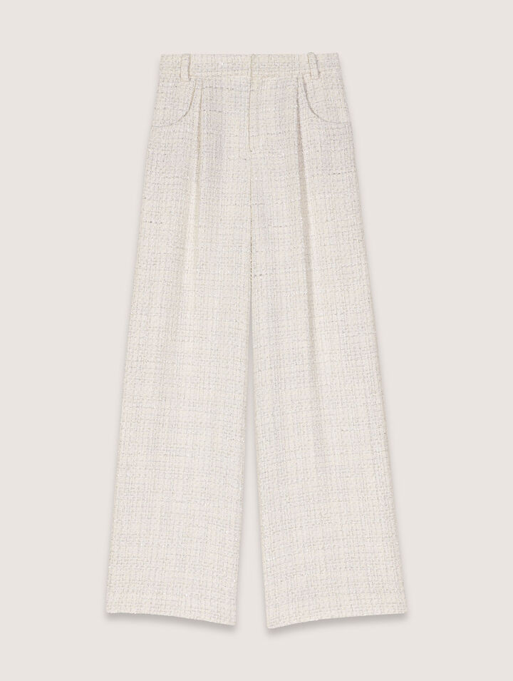 Weite Tweedhose