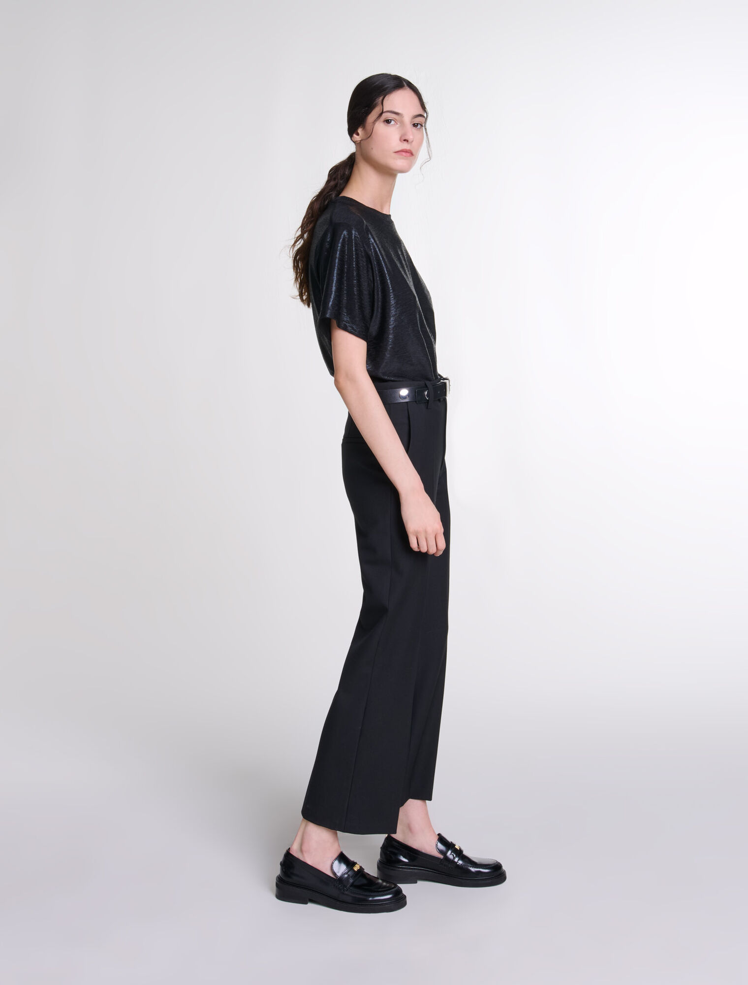 T-Shirt aus Lamé