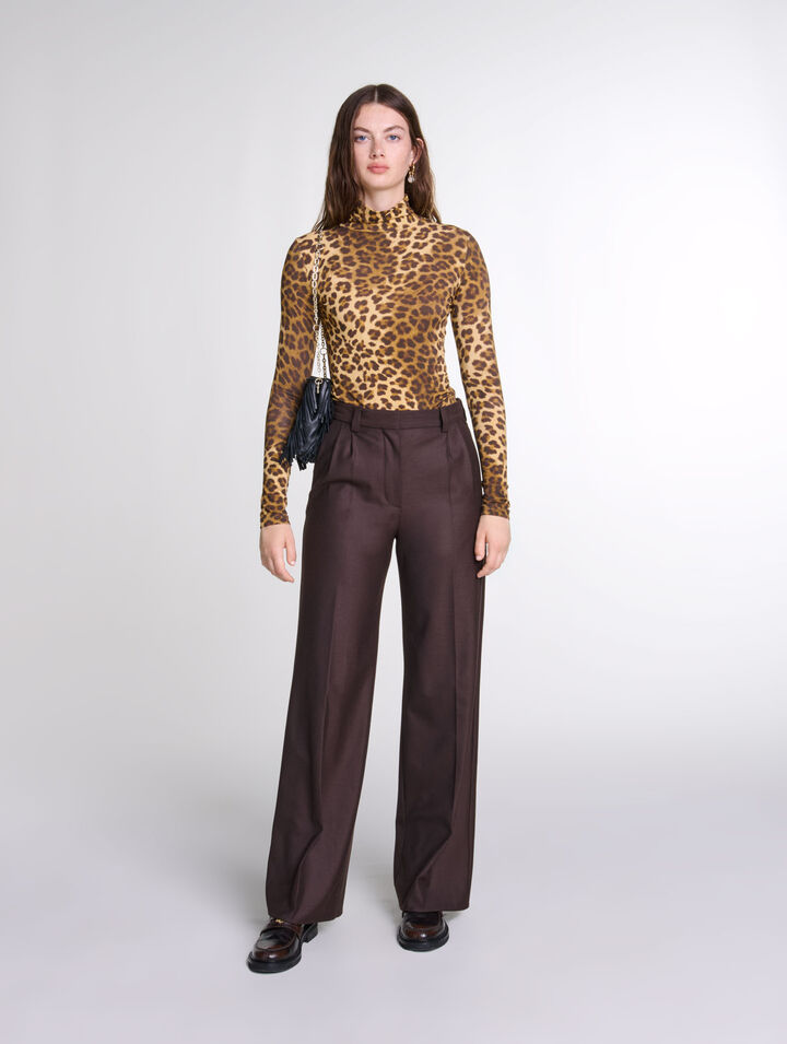 Pullover mit Leopardenprint