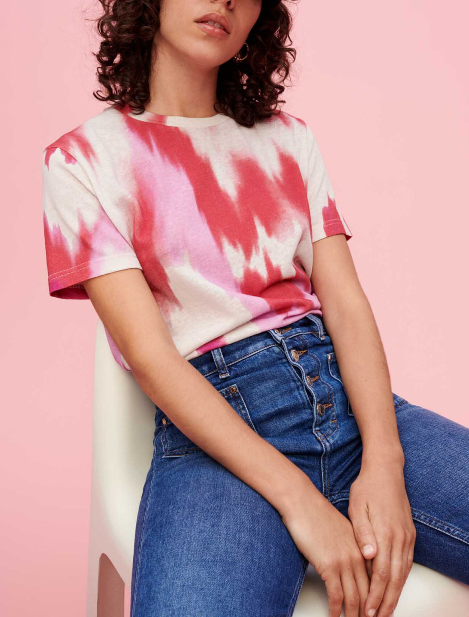 Tie and Dye T-Shirt fuchsia