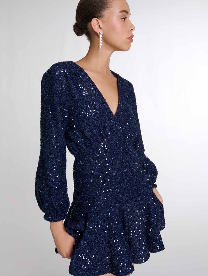 Kurzes Paillettenkleid
