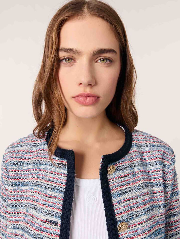 Kurze Tweedjacke
