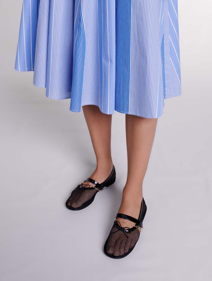 Ballerinas aus Meshgewebe