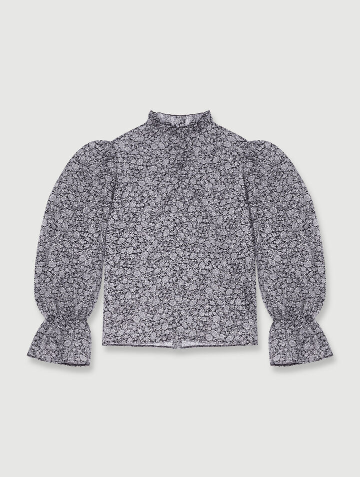 Bluse mit Blumen-Print