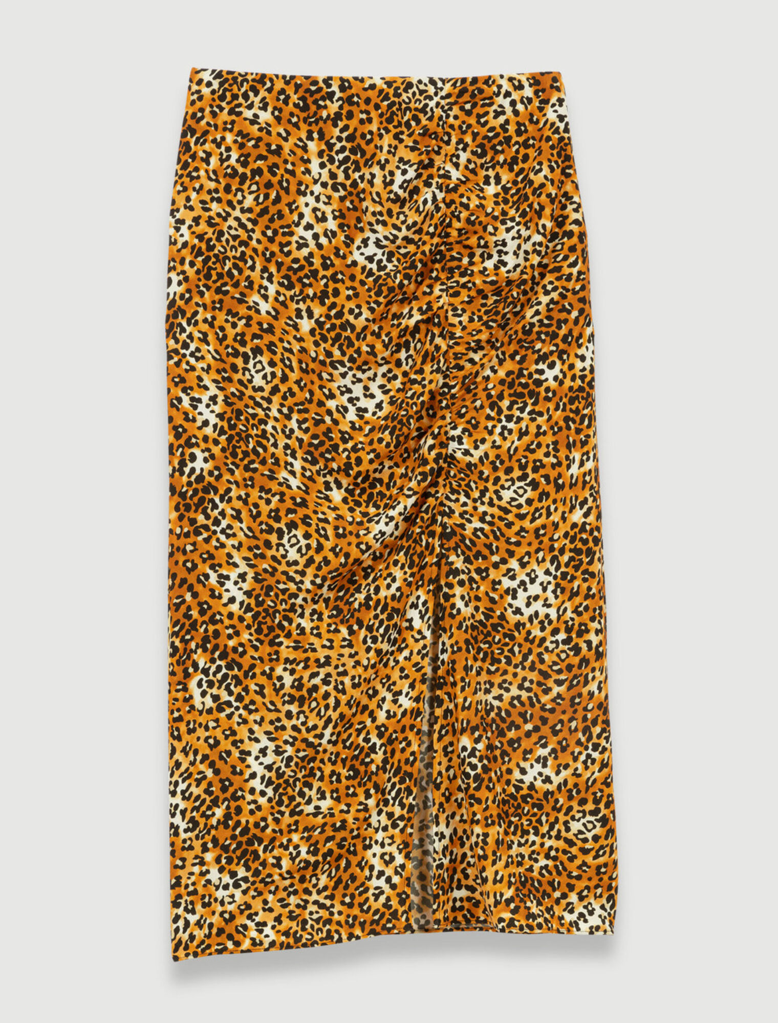 Midirock mit Leopardenmuster