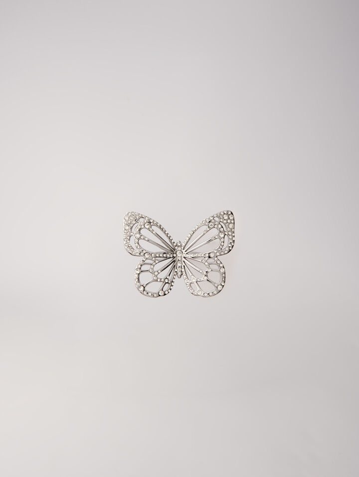 Schmetterlingsring mit Strass