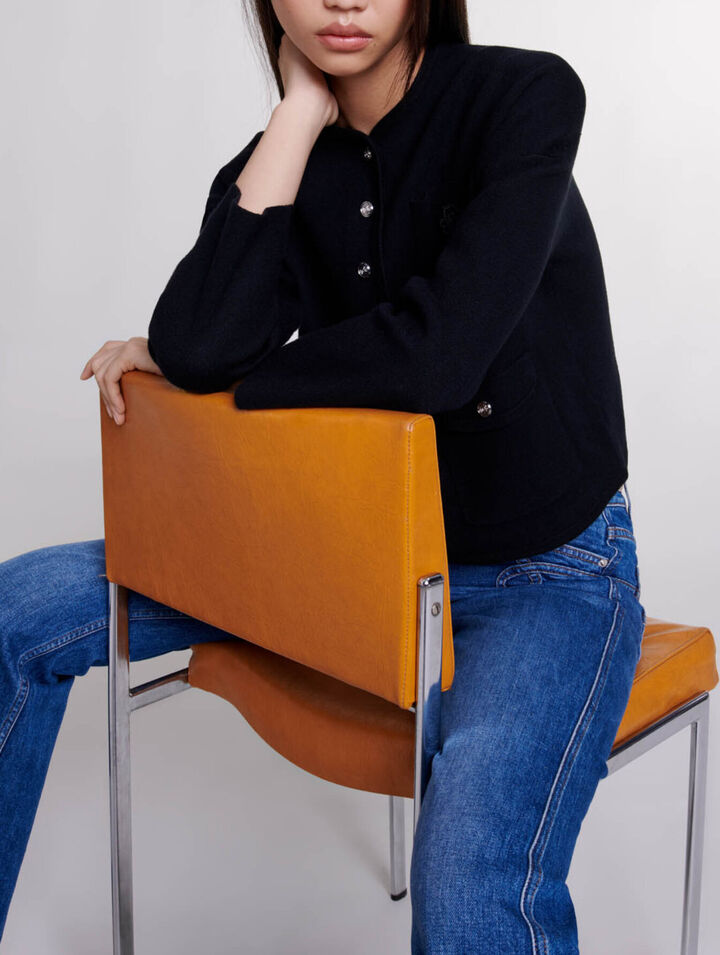 Kurzer Strick-Cardigan