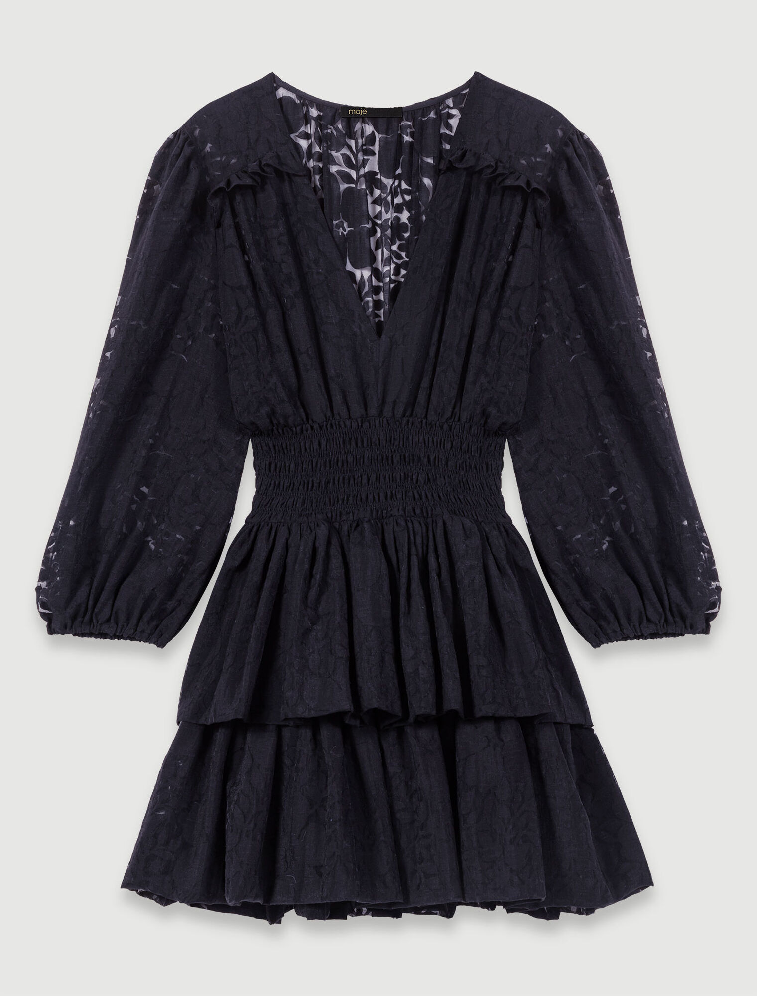 Trompe-l'oeil-Kleid mit Muster