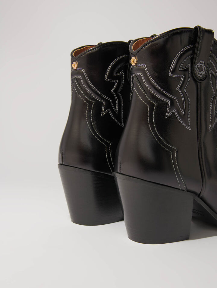 Santiags Stiefeletten Leder